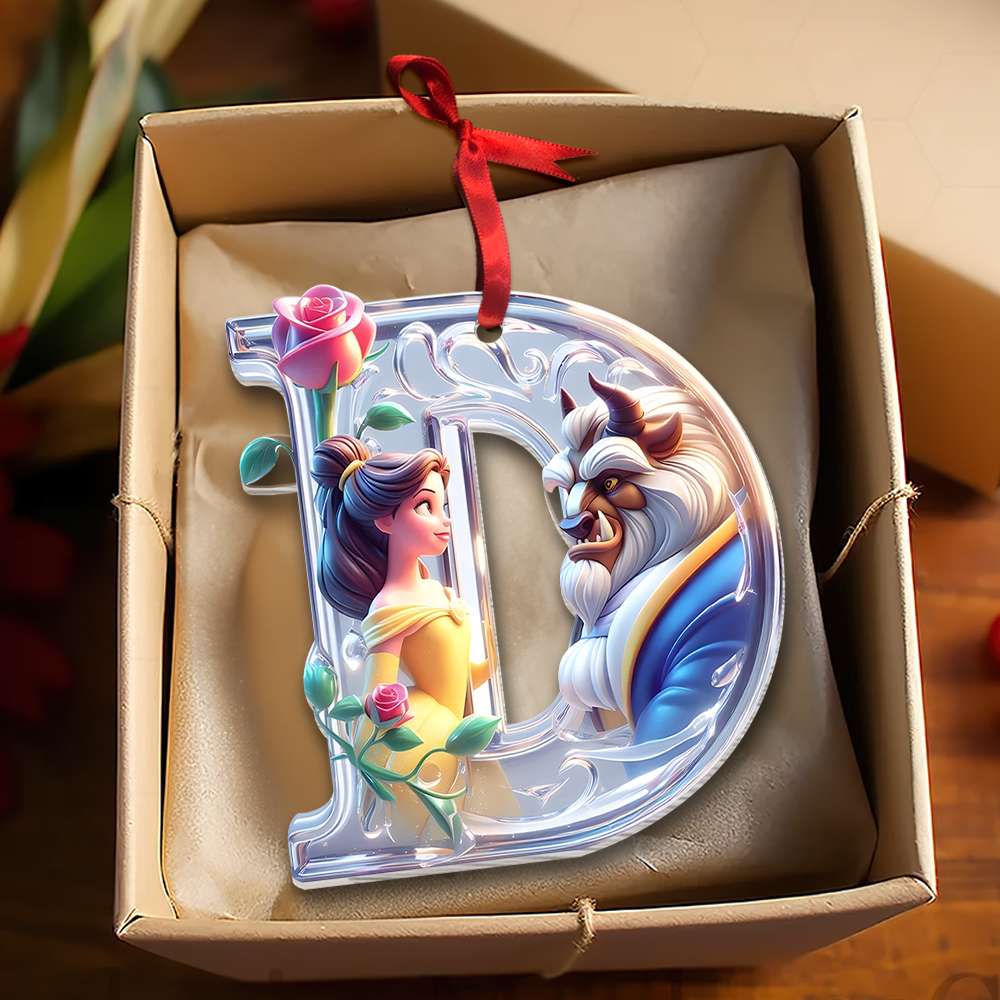 Alternative view of Custom Alphabet Letter Christmas Gifts For Movie Lovers Acrylic Ornament 03OHMH211024