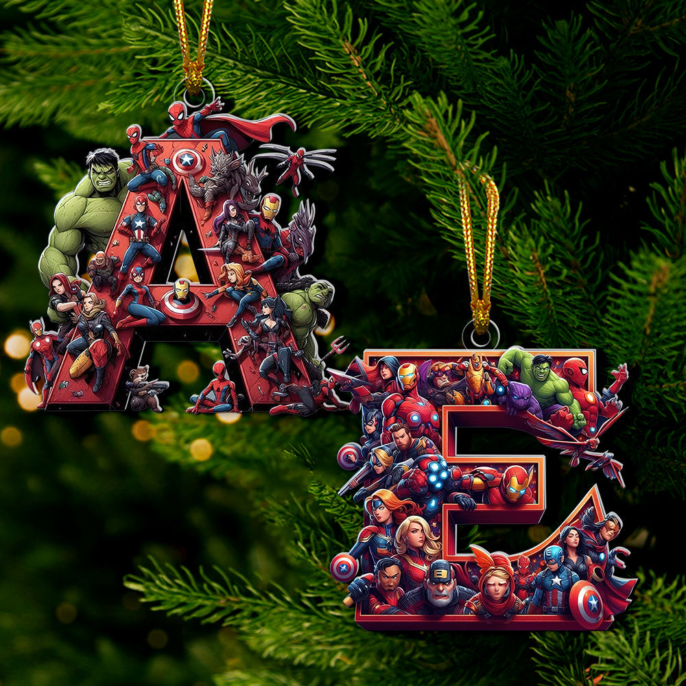 Alternative view of Custom Alphabet Letter For Movie Lovers, Christmas Acrylic Ornament 03OHQN211024