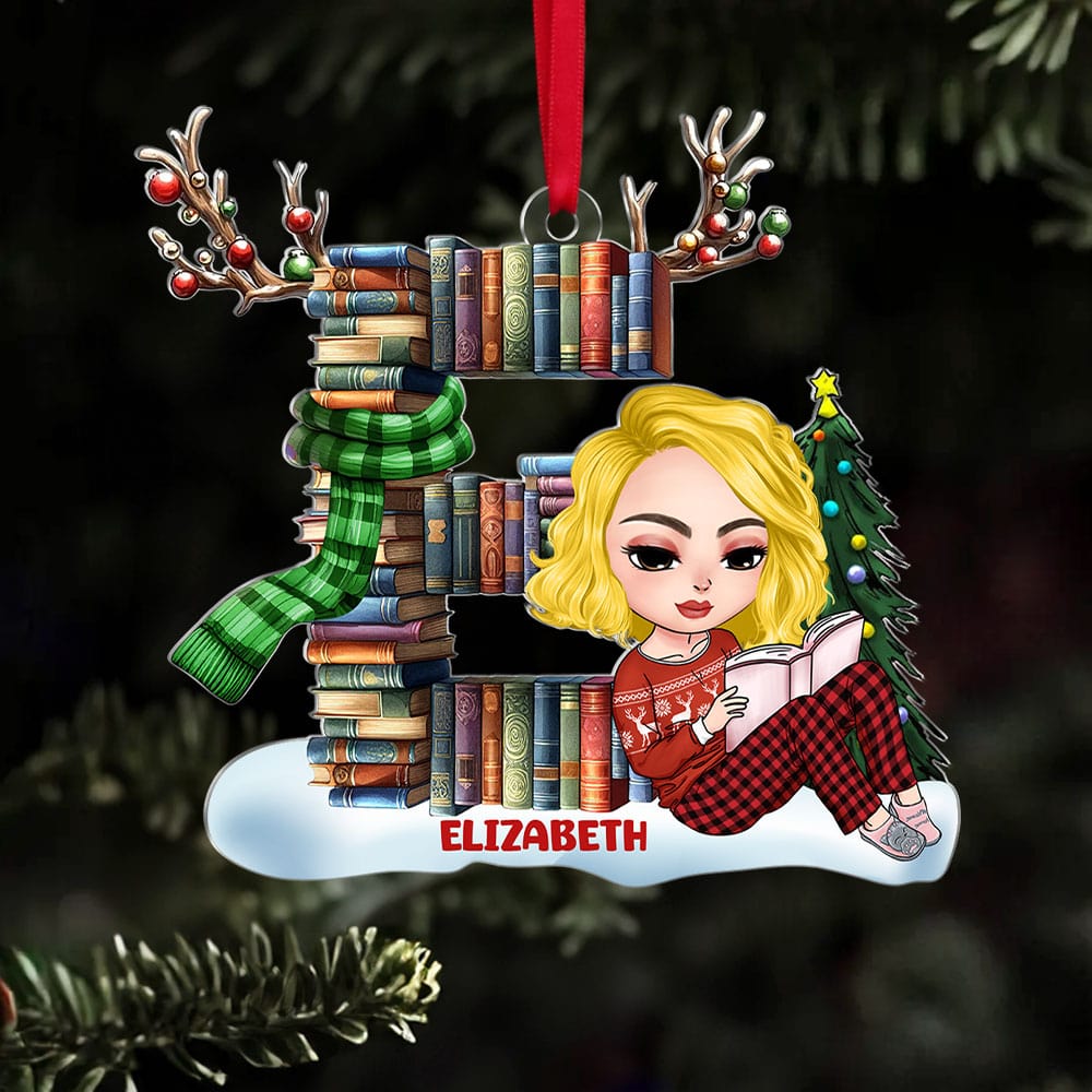 Custom Alphabet Letter Gifts For Book Lovers Ornament 02ohti151024