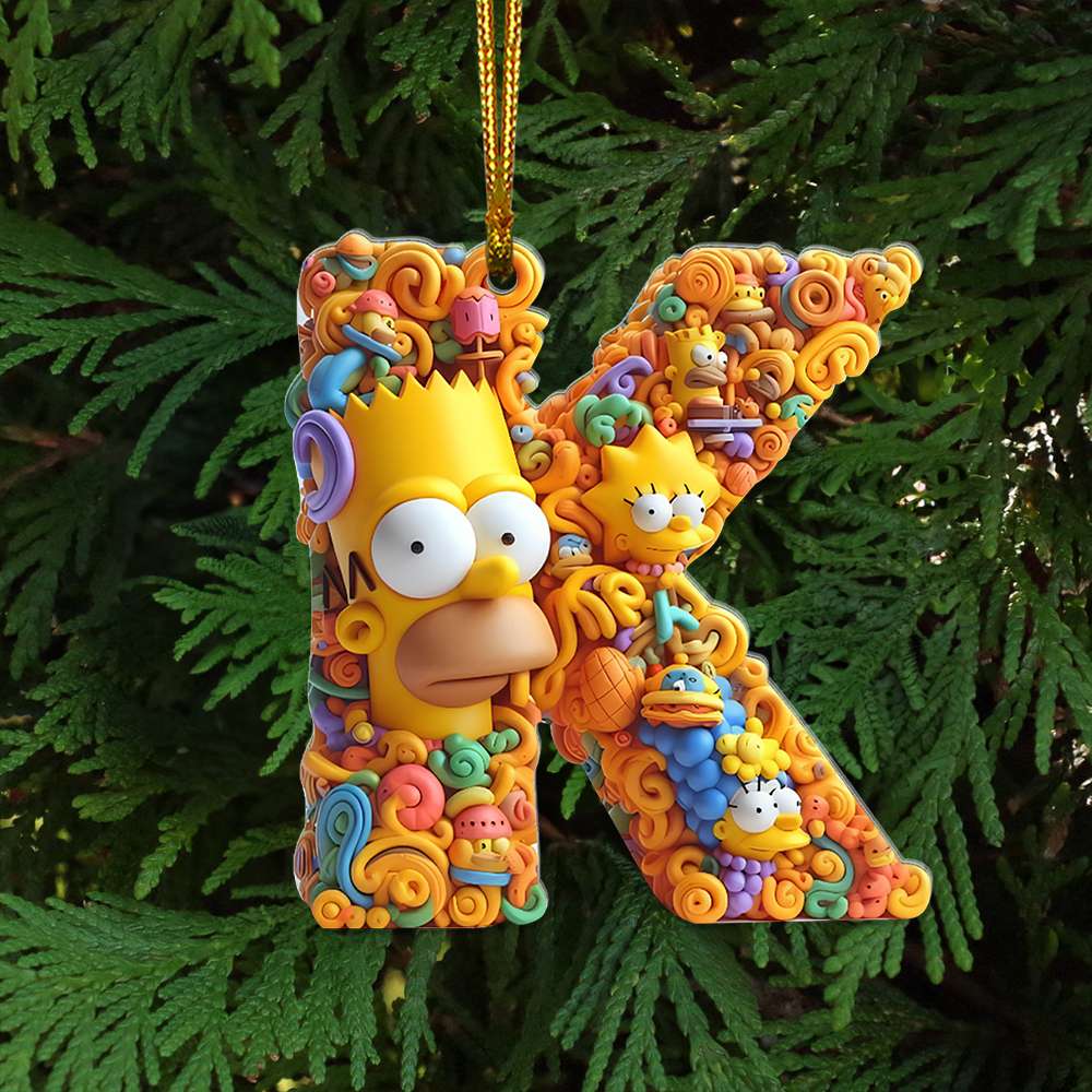 Alternative view of Custom Alphabet Letter Gifts For Movie Lover Acrylic ornament Christmas 02XQLU241024