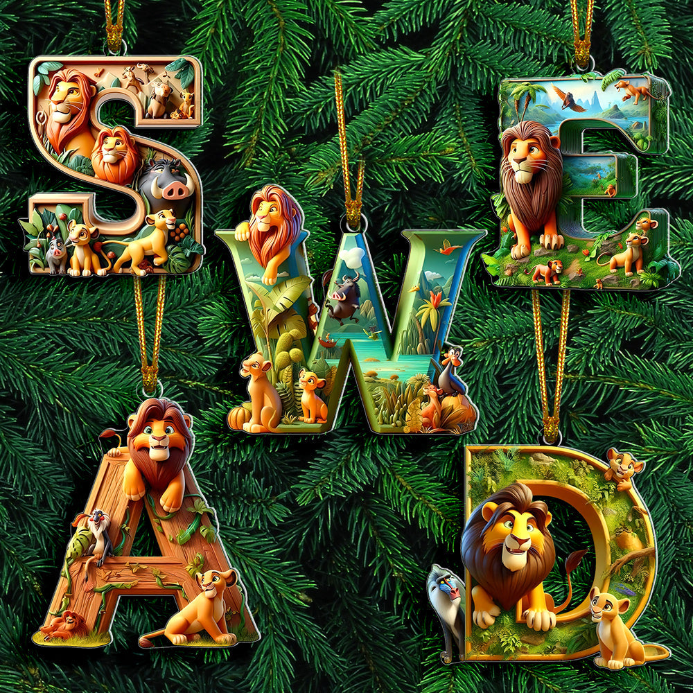 Custom Alphabet Letter Gifts For Movie Lover Acrylic Ornament Christmas 05XQQN251024