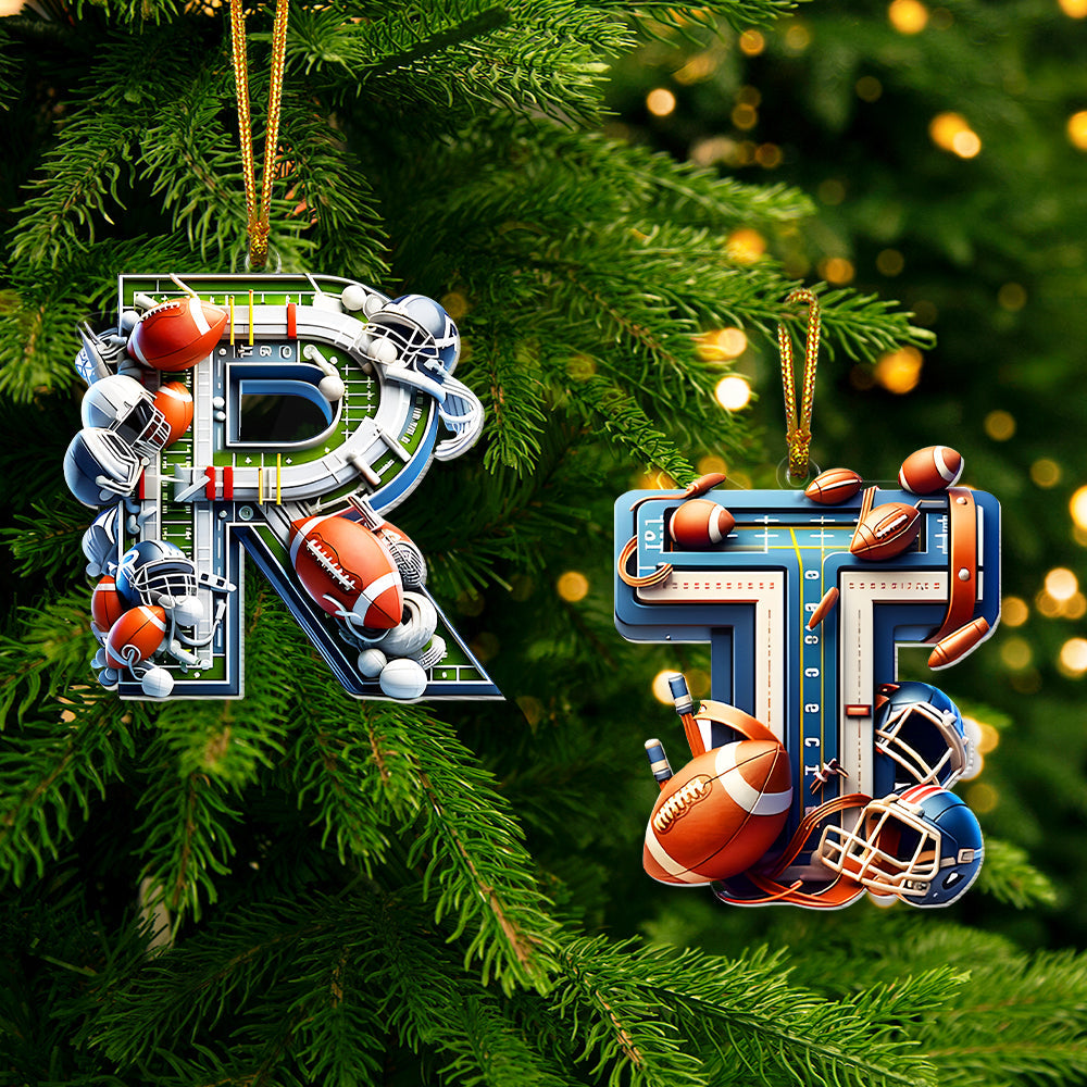 Custom Alphabet Letter Gifts For Sport Lover Christmas Ornament 01XQMH171024