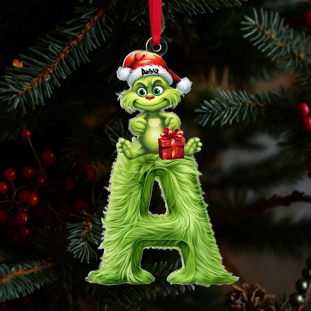 Custom Alphabet Letters Gifts For Kids Christmas Ornament 01kati281024