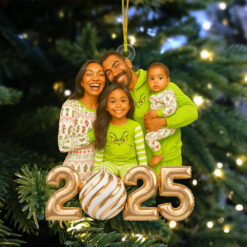 Custom Caricature Photo Personalized Gifts For Family Christmas Ornament 03pgtn130825