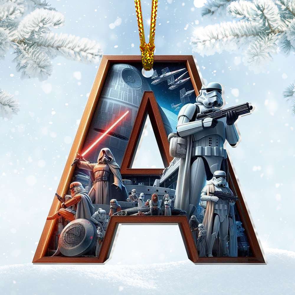 Alternative view of Custom Letter Gifts For Movie Fan Ornament Christmas 03XQDT171024