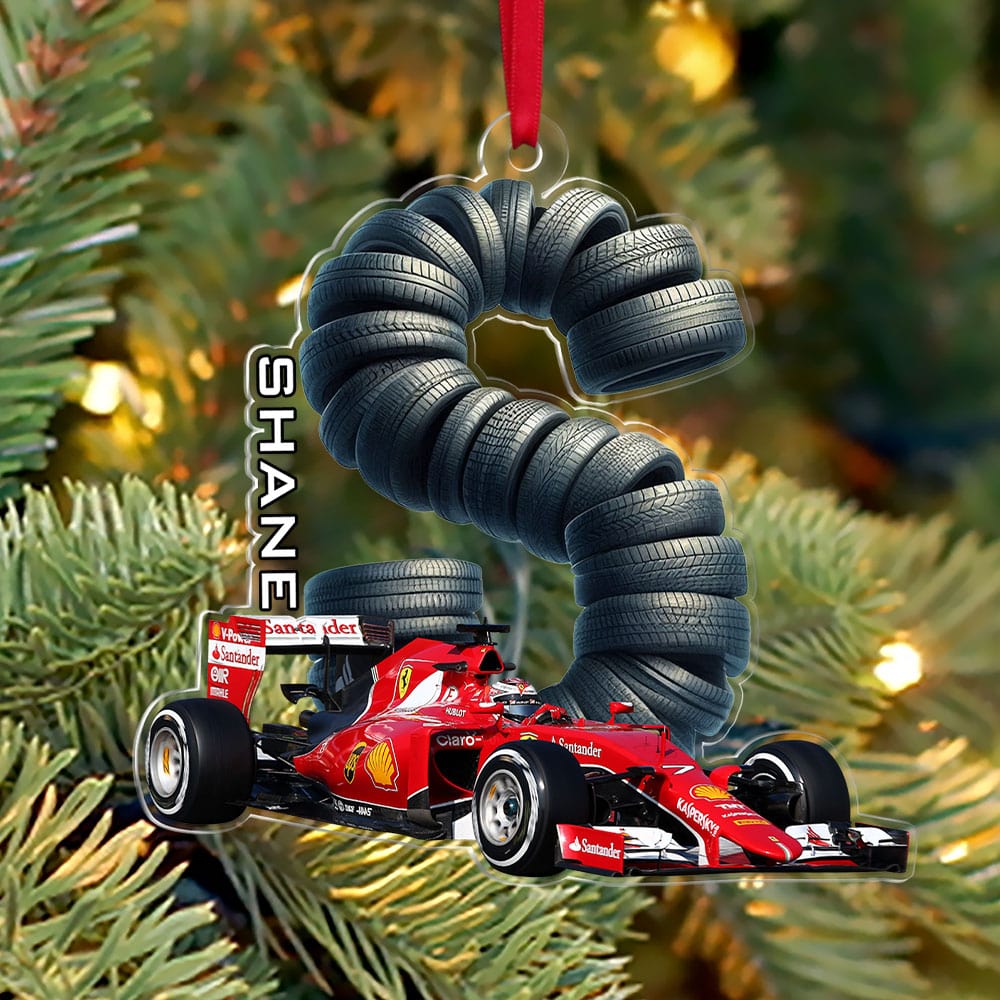 Alternative view of Custom Letter Gifts For Sport Car Racing Fan Ornament 05qhti251024