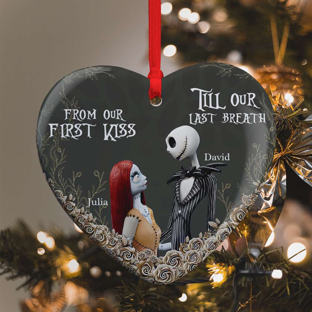 Custom Name Gifts For Couples Christmas Ceramic Ornament 01XQLU231024