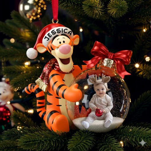 Custom Photo Baby Ornament - Personalized Gift For Baby Christmas Ornament 01PGLU01125 - Image 4