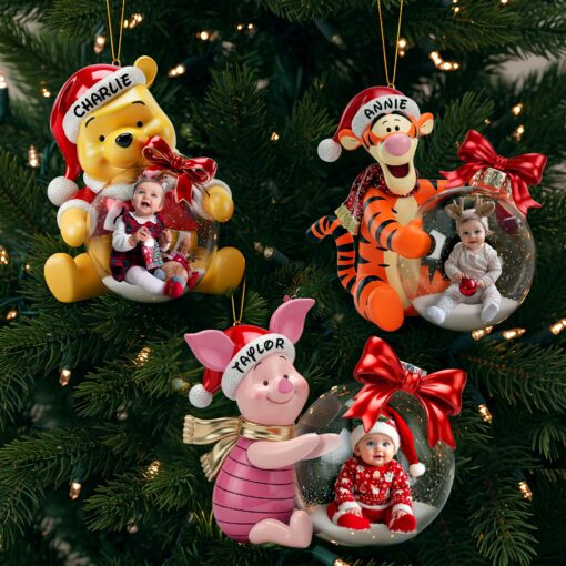 Custom Photo Baby Ornament - Personalized Gift For Baby Christmas Ornament 01PGLU01125 - Image 2