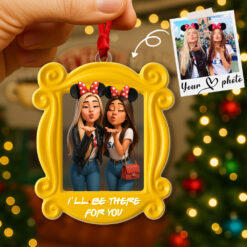 Alternative view of Custom Photo Bestie Ornament - Personalized Gifts For Friends Christmas Ornament 03PGMG110825