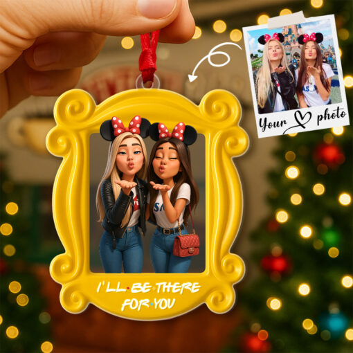 Custom Photo Bestie Ornament - Personalized Gifts For Friends Christmas Ornament 03PGMG110825 - Image 2