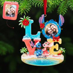 Custom Photo Couple Acrylic Ornament, Personalized Gifts For Christmas 03kita101025