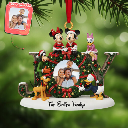 Custom Photo Family Acrylic Ornament, Personalized Gifts For Christmas 01kita161025 - Image 2