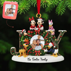 Custom Photo Family Acrylic Ornament, Personalized Gifts For Christmas 01kita161025