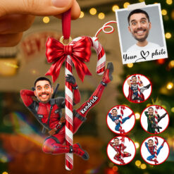 Custom Photo Funny Hero Ornament - Personalized Gifts For Christmas 04NAMG280825