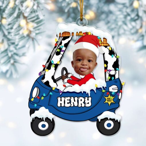 Custom Photo Gift For Kid Christmas Ornament 02KALU211124 - Image 3