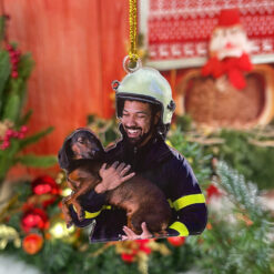Custom Photo Gifts for Firefighter Ornament 183acvp140924