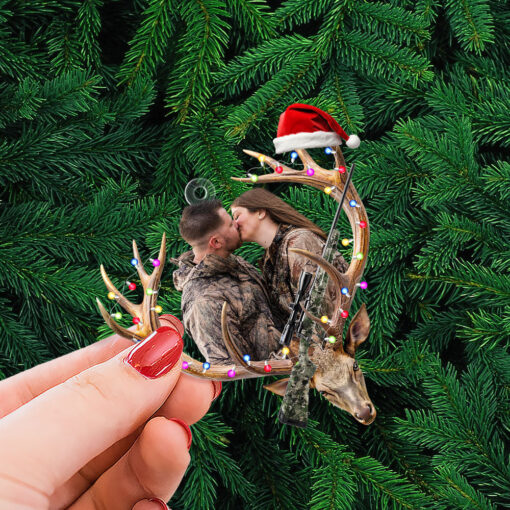 Custom Photo Gifts For Hunting Couple Ornament Christmas 03OHTI191124 - Image 5