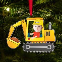 Custom Photo Gifts For Kids  Acrylic Ornament, Construction Truck Lovers 01xqmh181124
