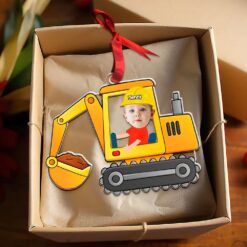 Alternative view of Custom Photo Gifts For Kids  Acrylic Ornament, Construction Truck Lovers 01xqmh181124