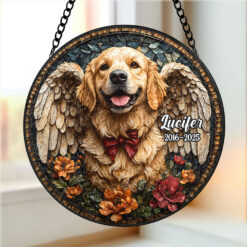 Custom Photo Gifts For Memorial Dog Stained Glass 03huti060325
