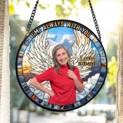 Alternative view of Custom Photo Gifts For Memorial Stained Glass 05huti040325