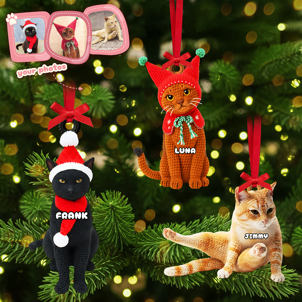 Alternative view of Cute Cat Ornament, Personalized Gifts For Cat Lovers 02qhta120925