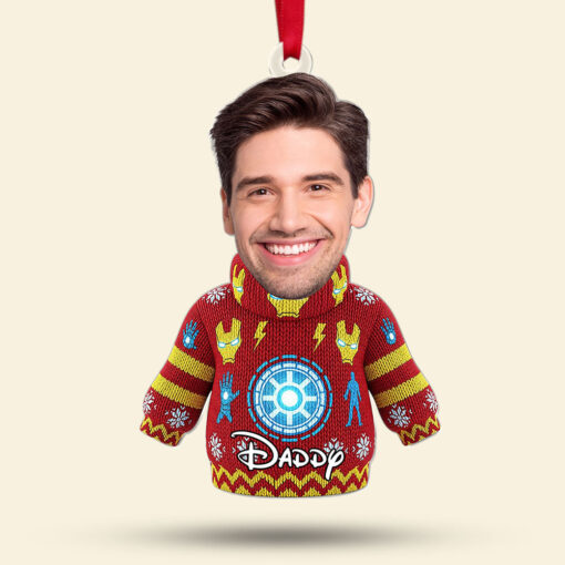 Cute Christmas Sweater Ornament - Custom Photo Gifts For Family 04qhti270825 - Image 5