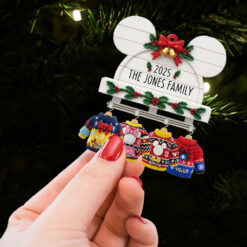 Alternative view of Cute & Cozy Family Sweater Hanging Ornament, Personalized Christmas Gifts For Family 03qhti220825