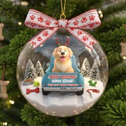 Alternative view of Cute Dog On The Car Ornament - Personalized Gifts For Dog Lovers 04tgti011025