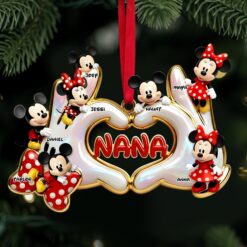 Cute Heart Hands Ornament - Personalized Gifts For Grandma & Mom 06QHLU161025