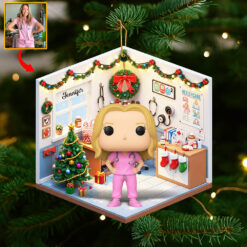 Cute Nurse Christmas Ornament - Custom Photo Gifts For Nurse 05pgqn060925