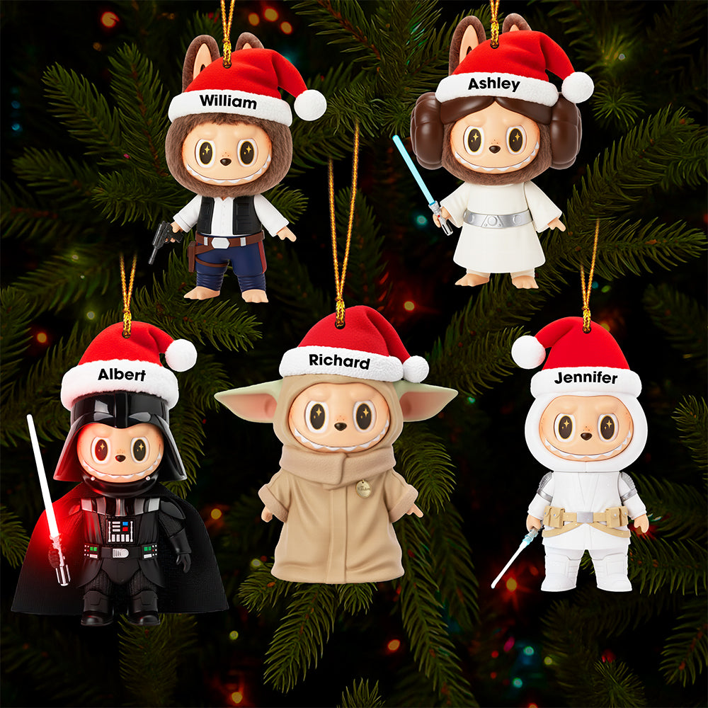 Cute Space Warriors Christmas Ornament - Personalized Gifts For Cosmic Lovers 06ohqn060925