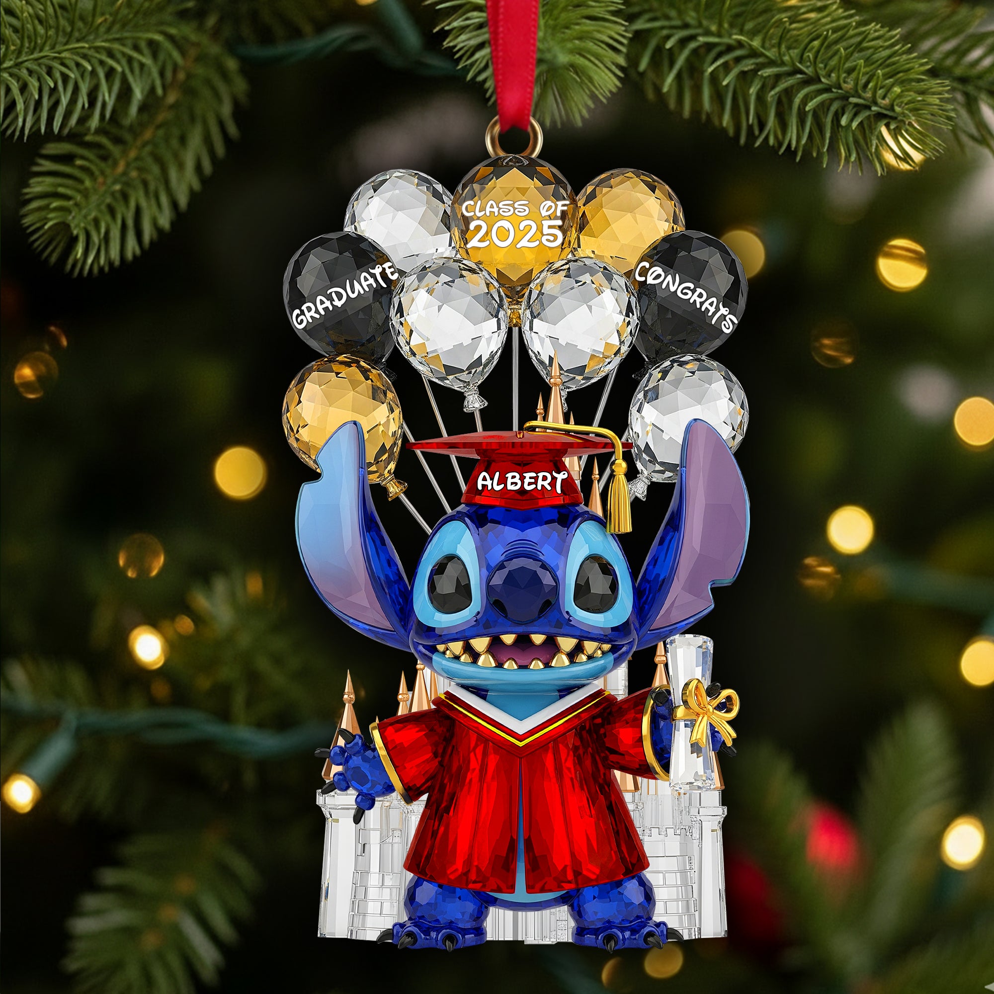 Alternative view of Dream Big Graduation Ornament - Personalized Christmas Gifts For Graduates 02NALU200925