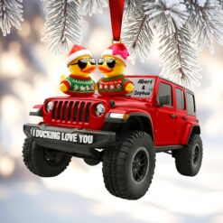 Ducking Off-road Duo Ornament , Personalized Gifts For Off-road Couple 06qhqn301025