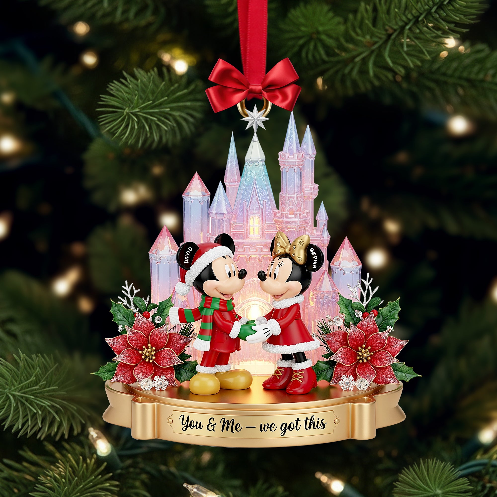 Fairytale Castle Couple Ornament - Personalized Funny Gifts For Couple 01PGLU181025