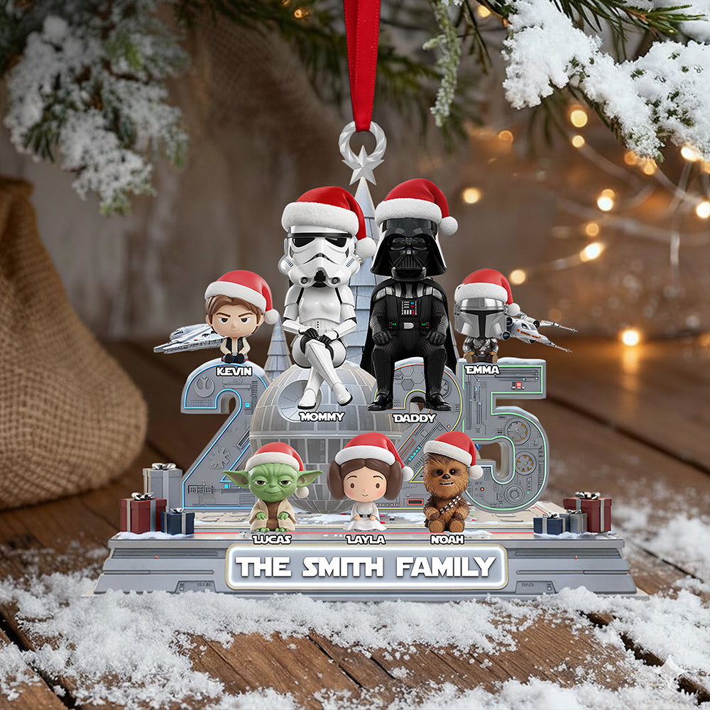 Alternative view of Family Acrylic Christmas Ornament -  Personalized Gifts For Family 01ohta051125