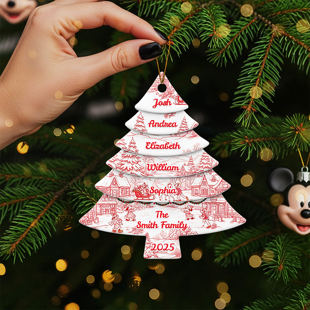 Family Christmas Tree Ornament Personalized Gifts For Family 03NATA230825