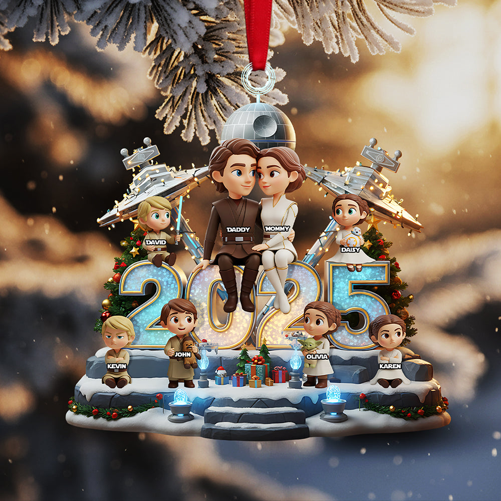 Alternative view of Family Custom Shape Acrylic Ornament, Personalized Gifts For Family 03pata171025