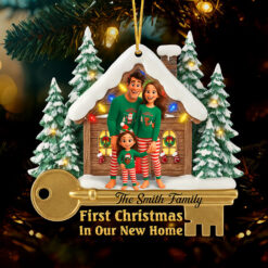 Family Housewarming Christmas Ornament - Custom Photo Gifts For Family 04toqn200925