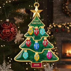Family Light-Up Christmas Tree Ornament Personalized Gifts For Family 01NADT161025