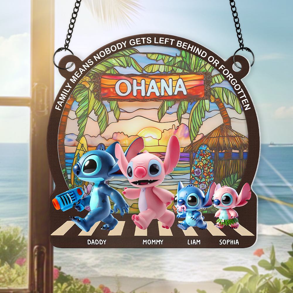 Family Window Hanging Suncatcher Ornament Personalized Gifts For Family 02tgpu230525