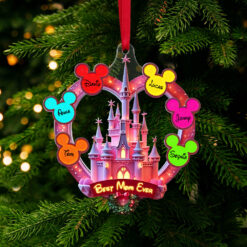 Alternative view of Fantasy Castle Personalized Gifts For Mom/Grandma Acrylic Ornament 05tgtn080825