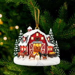 Alternative view of Farm Style Christmas Ornament – Personalized Gifts for Horse Lovers 04hyqn070825