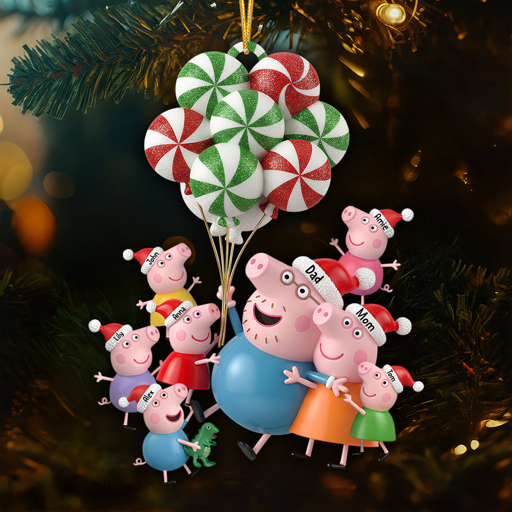 Alternative view of Festive Family Fun Christmas Ornament Personalized Gifts For Family 01NADT260925
