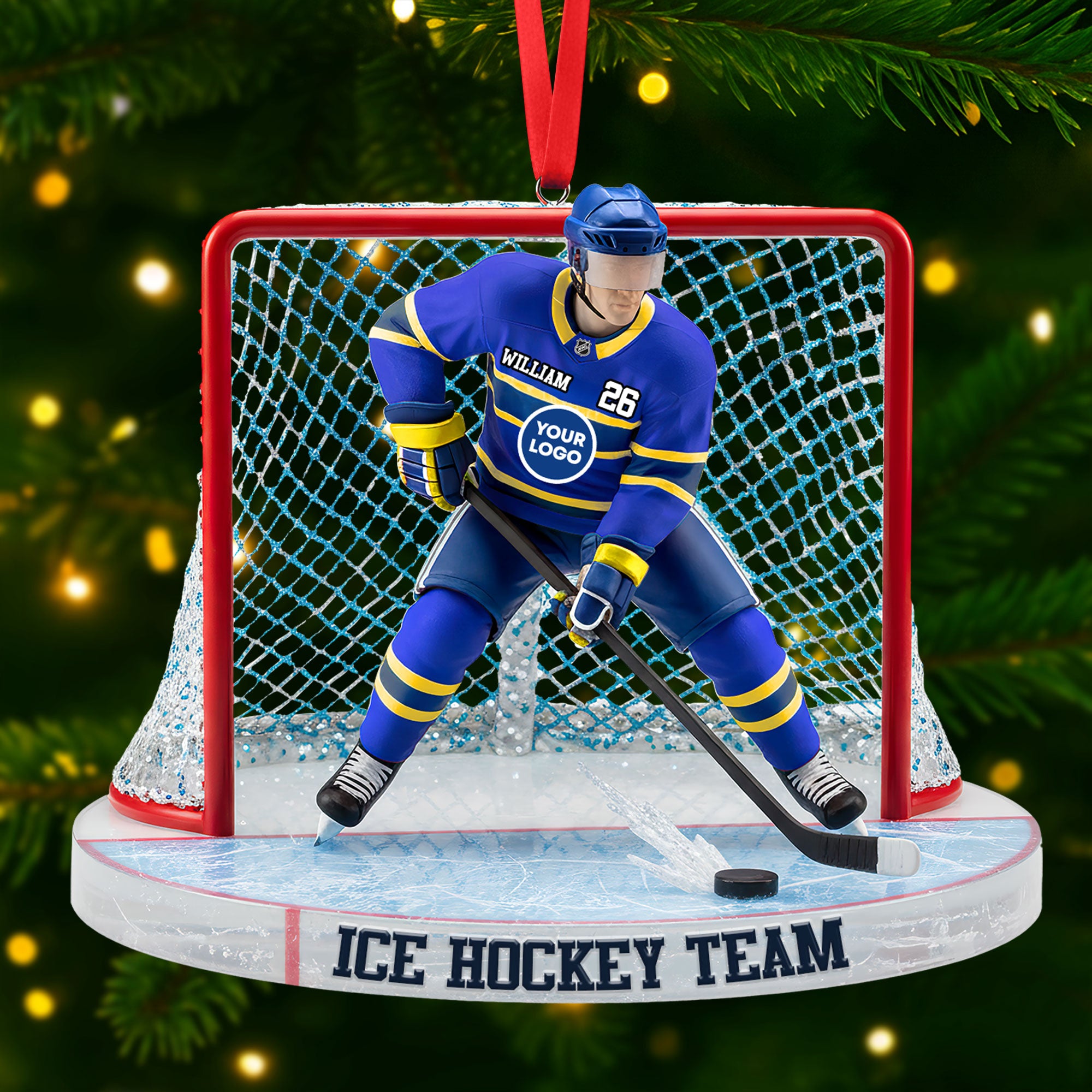 Ice Game Ornament - Personalized Gift For Sport Lover Christmas Ornament 05HUTI091025