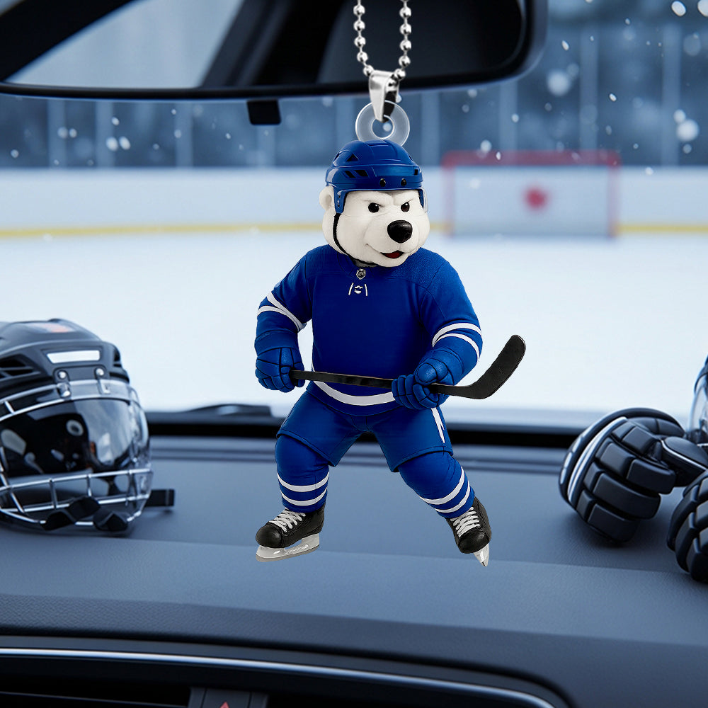 Alternative view of Ice Rink Spirit Car Ornament Personalized Gifts For Hockey Players 05HUDT140725