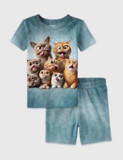 Kid's Funny Cat Pajama Set