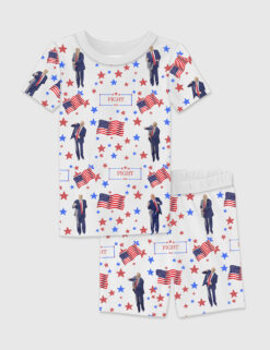 Kid's Trump 47th Fight Pajama Set