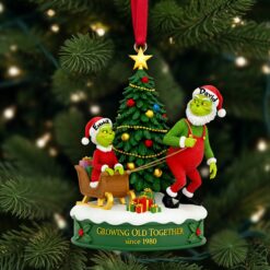 Alternative view of Personalized Christmas Gifts For Old Couple Acrylic Ornament 10tolu041125
